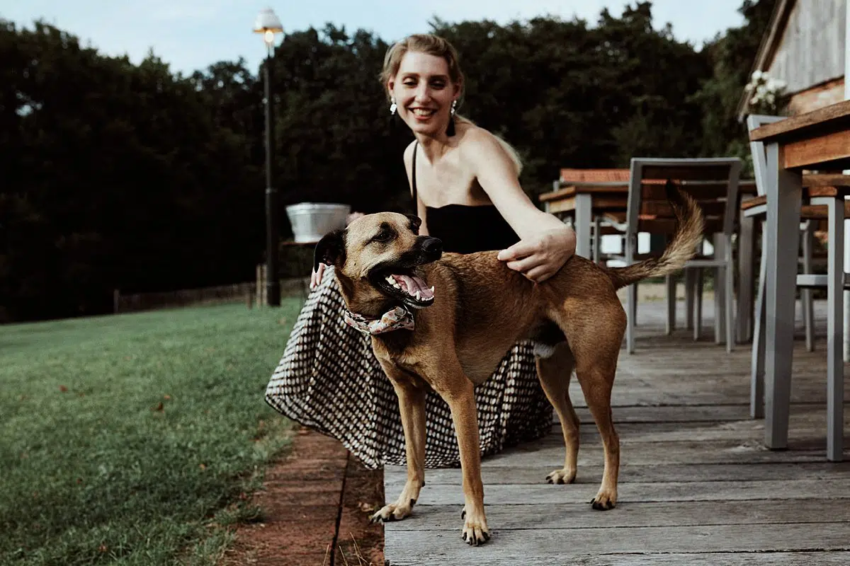 Vegetarische Hochzeit mit Hunden im Sommer Scheunenhochzeit Herford Bielefeld von Laer